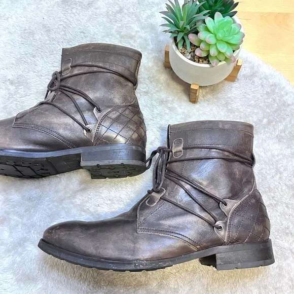 H By Hudson | Shoes | H By Hudson Brown Distressed Leather 